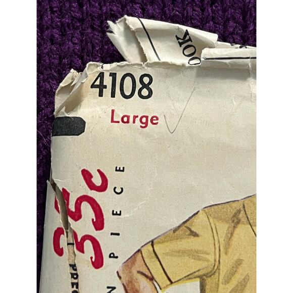 Simplicity 4108 Mens pajamas night shirt pattern - Picture 2 of 5